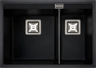 Aquasanita DELICIA SQD150-601AW Czarny metalik - Zlewozmywaki - miniaturka - grafika 2