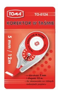 TOMA Korektor w taśmie 5mm 12m TO-0124 - Korektory - miniaturka - grafika 2