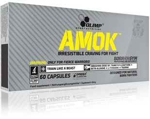 Olimp Amok 60kaps. - Produkty specjalne dla sportowców - miniaturka - grafika 3