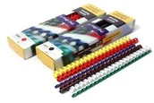 Grzbiety do bindownic - ARGO Grzbiety do bindowania plastikowe 19mm 100 sztuk czerwone 405194 - miniaturka - grafika 1