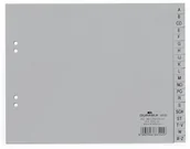 Przekładki do segregatorów - DURABLE Przekładka PP A4 szare, nadrukowane indeksy, A-Z, 20 części - miniaturka - grafika 1