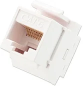 Gniazdka elektryczne - LINDY Lindy Cat6 Keystone Sprzęgacz, biały UTP 60743 - miniaturka - grafika 1