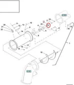 Części i akcesoria do maszyn rolniczych - CNH PIASTA ZĘBATA PRZEDŁUŻENIA RURY WYSYPOWEJ 86563106 - 87011705 - miniaturka - grafika 1