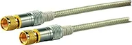 Kable - Schwaiger kvchd75532 satelity przewód przyłączeniowy (110dB, 7,5 m, F-styk na f-styk) przezroczysty 4004005024401 - miniaturka - grafika 1