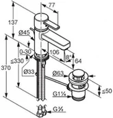 Baterie umywalkowe - Kludi Zenta 382500575 - miniaturka - grafika 1