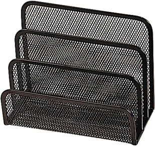Q-CONNECT Sorter do korespondencji metalowy z siatki czarny KF00876 - Pojemniki biurowe - miniaturka - grafika 2