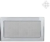 Akcesoria kominkowe - Kratki.pl Kratka kominkowa wentylacyjna powlekana niklowana 17x30 6674-898A9_201 - miniaturka - grafika 1