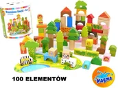 Klocki - PLAYME Drewniane KLOCKI Las W Wiaderku 100 el. 8324_6874 - miniaturka - grafika 1