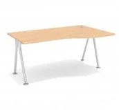 Biurka - WUTEH S.A. Biurko biurowe Geos GE-6 Wuth (160x100) - miniaturka - grafika 1