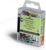 Spinacze i klipsy do papieru - DURABLE Spinacze orkągłe 26 mm, powlekane tworzywem, 100 szt. - miniaturka - grafika 1