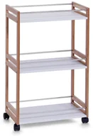 Szafki łazienkowe - Zeller Wózek łazienkowy BAMBOO regał 3 poziomy B00CFIDZ8O - miniaturka - grafika 1