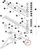 Części i akcesoria do maszyn rolniczych - CNH BAGNET POJEDYŃCZY NEW HOLLAND 80918222 - miniaturka - grafika 1