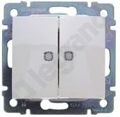 Wyłączniki światła i elektryczne - Legrand Valena łącznik ŚWIECZNIKOWY podświetlany 774328 - miniaturka - grafika 1