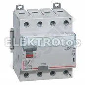 Bezpieczniki elektryczne - Legrand WYŁĄCZNIK RÓŻNICOWOPRĄDOWY P 304 4P 80A 500MA TYP A SERII DX3, 411792 - miniaturka - grafika 1
