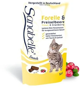 Sanabelle Snack Pstrąg & Borówka 55G - Suplementy i witaminy dla kotów - miniaturka - grafika 3