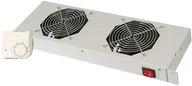 Szafy rack - DIGITUS Digitus DN-19 Fan-2-HO 2 wpuszczane jednostka wentylacyjne Szary 4016032174240 - miniaturka - grafika 1