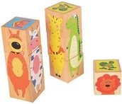 Klocki - Brimarex PLAYME 22491 KLOCKI DREWNIANE ZWIERZĘTA - miniaturka - grafika 1