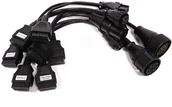 Inne akcesoria audio-wideo - Cablematic Kit OBD2 samochód com Truck 8 adapter zapewnia wabco Knorr Benz SCANIA Man Renault Iveco Volvo cablem atic PN01031405325120290 - miniaturka - grafika 1