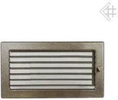 Akcesoria kominkowe - Kratki.pl Kratka kominkowa malowana czarno-złota 17x30 z żaluzją 6674-898A9_2013 - miniaturka - grafika 1