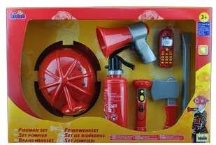 Klein 8967 Zestaw strażacki z kaskiem 7el. 4009847089670 - Zabawki AGD - miniaturka - grafika 3