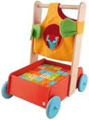 Klocki - Sevi Trudi Zabawka drewniana Wózek do pchania Sowa - miniaturka - grafika 1