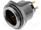 Złącza, przejściówki, adaptery - Amphenol AG3MCC gniazdo mini XLR męskie - miniaturka - grafika 1