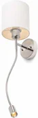 Lampy ścienne - Spotline Eglo Versa R10580 Kinkiet z abażurem i elastycznym ramieniem LED - miniaturka - grafika 1