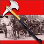 Repliki - broń - Płatnerze hiszpańscy UNIKATOWY TOPÓR STRAŻACKI Z XIX w - miniaturka - grafika 1