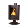 Wkłady kominkowe - HS Flamingo piecyk PICCOLO II 7 kW brązowo - aksamitny - miniaturka - grafika 1
