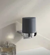 Mydelniczki i dozowniki mydła - Keuco COLLECTION MOLL Dozownik mydła antracyt z uchwytem chrom 12752010101 - miniaturka - grafika 1