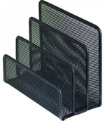 Pojemniki biurowe - Q-CONNECT Sorter do korespondencji metalowy z siatki czarny KF00876 - miniaturka - grafika 1