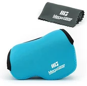 Akcesoria fotograficzne - MegaGear megagear Ultra lekka torba na aparat z neoprenu marterial do lustrzanka cyfrowa Sony NEX-6 z obiektywem Sony NEX-7 z 16  50 MM, niebieski MG081 - miniaturka - grafika 1