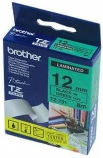 Brother TZ-731 12mm taśma laminowana, czarny nadruk/zielone tło - Taśmy do drukarek barwiące Brother TZ-731 12mm taśma laminowana, czarny nadruk/zielone tło - Taśmy do drukarek barwiące - miniaturka - grafika 5
