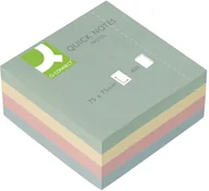 Etykiety samoprzylepne i bloki etykiet - Q-Connect KOSTKA samop. Brilliant, 76x76mm, 1x400 pastelowa KF01347 - miniaturka - grafika 1