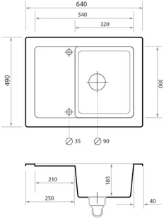 Primagran Ryga grafit - Zlewozmywaki - miniaturka - grafika 7
