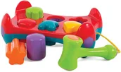 Zabawki interaktywne dla dzieci - Playgro aweczka do wbijania klocków 6684339 - miniaturka - grafika 1