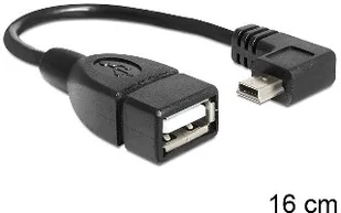 Delock mini USB - USB host OTG (kątowy) 83245 - Adaptery i przejściówki - miniaturka - grafika 4
