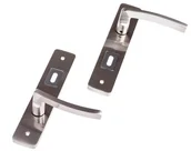 Klamki - Kuchinox Klamka drzwiowa Madera długi szyld satyna/chrom - miniaturka - grafika 1