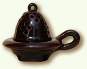 Kadzidła i dodatki - Kadzielniczka glazurowana G1 kadG1 - miniaturka - grafika 1