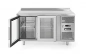 Szafy i witryny chłodnicze - Hendi STÓŁ CHŁODNICZY 3-DRZWIOWY PRZESZKLONY 420L 233436 - miniaturka - grafika 1