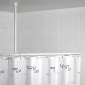 Zasłony prysznicowe - Wenko Uchwyt do zawieszenia drążka od zasłony prysznicowej 2,5 cm 57 cm chrom B000SLU98E - miniaturka - grafika 1