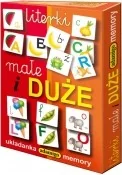 Zabawki interaktywne dla dzieci - Adamigo Gra Memory Literki Małe i Duże - miniaturka - grafika 1
