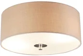 Lampy sufitowe - QAZQA Klasyczny plafon beżowy 30cm - Drum - miniaturka - grafika 1