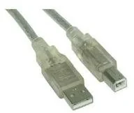 InLine USB 2.0 A-B gold plated cable 10m white/clear - Kable komputerowe i do monitorów - miniaturka - grafika 2