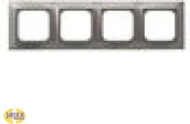 Klawisze i ramki - Ospel Impresja Modul Metalik Ramka Poczwórna R-4Y/23 - miniaturka - grafika 1