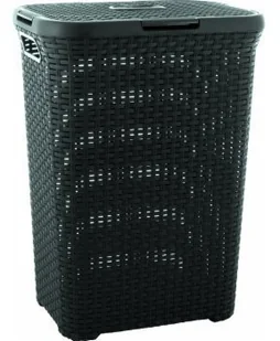 Curver Kosz na pranie Style, ciemnobrązowy, 60 l (CUR-189206) - Kosze na bieliznę - miniaturka - grafika 2