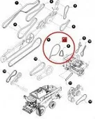 Części i akcesoria do maszyn rolniczych - CNH PAS KOSZA OBROTOWEGO NEW HOLLAND 84057085 - miniaturka - grafika 1