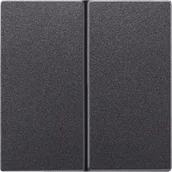 Wyłączniki światła i elektryczne - Jung Klawisz podwjny - LS Metal Finish Anthracite - miniaturka - grafika 1