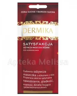 Dermika Maseczka Satysfakcja odżywcza różana do cery suchej 10ml - Maseczki do twarzy - miniaturka - grafika 2