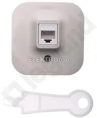 Gniazdka elektryczne - Legrand Gn.1xrj11 n/t ip20fo rix krem 782444 - miniaturka - grafika 1